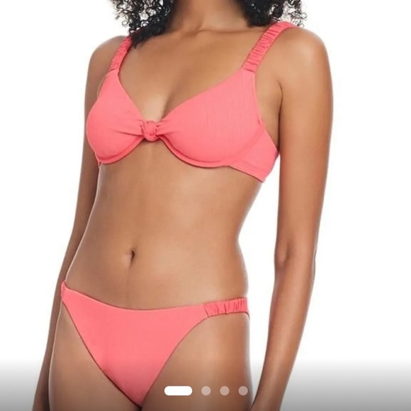 Sanctuary swim sandbar solids green bikini NWT size medium underwire - Picture 12 of 13